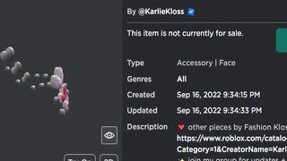 NEW ROBLOX LEAKED KARLIE KLOSS EVENT ITEMS | ROBLOX EVENT