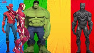 SUPERHERO COLOR DANCE CHALLENGE | Spiderman vs Ironman vs Black Panther