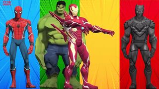 SUPERHERO COLOR DANCE CHALLENGE | Spiderman vs Ironman vs Black Panther