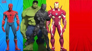 SUPERHERO COLOR DANCE CHALLENGE | Spiderman vs Ironman vs Black Panther