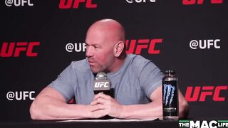 Dana White asked by reporter: “Are kicks to the d*** funny?”