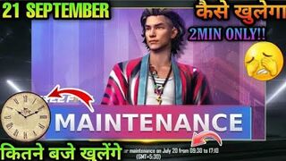 OB36 UPDATE FREE FIRE || 21 SEPTEMBER NEW UPDATE || WHY GAME IS NOT OPENING?|| SERVER MAINTENANCE ||