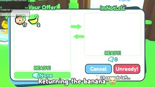 NEW UPDATE! ???????? MY *RAREST* BANANA TRADE OF ALL TIME! ???? In Updated Pet Simulator X!