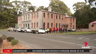 Whales stranded on Tasmania's Ocean Beach, near Macquarie Harbour | 7NEWS