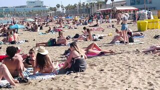 Barcelona beach walk / beach Sant Sebastia