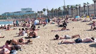 Barcelona beach walk / beach Sant Sebastia