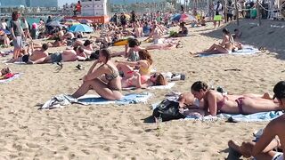 Barcelona beach walk / beach Sant Sebastia