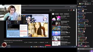 xQc reacts to Pokimane saying the n word on stream