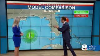 Invest 98L: Comparing forecast models