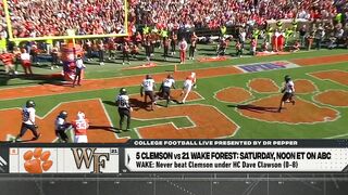 Clemson will make Wake Forest STRUGGLE - Stanford Steve's TOP GAMES to watch | College Football Live