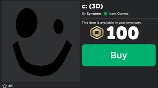 THE RAREST FACE ON ROBLOX IS ON-SALE! * C: FACE *