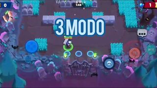 Brawl stars jogando em 3 modos