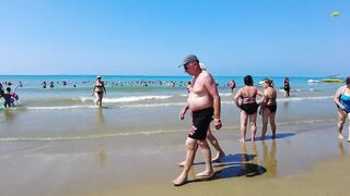 Antalya SIDE Beach walk ???????? TURKIYE #turkey #side #beach #antalya
