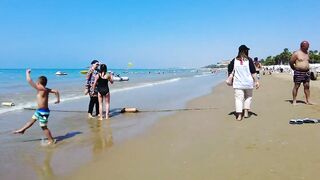 Antalya SIDE Beach walk ???????? TURKIYE #turkey #side #beach #antalya