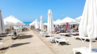 Antalya SIDE Beach walk ???????? TURKIYE #turkey #side #beach #antalya