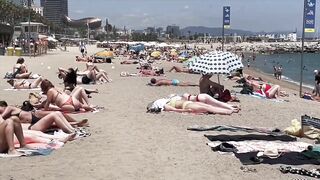 Beach Barceloneta????????Barcelona beach walk