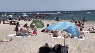 Beach Barceloneta????????Barcelona beach walk