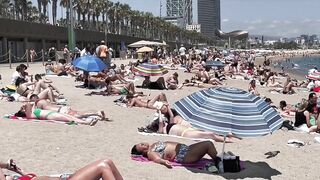 Beach Barceloneta????????Barcelona beach walk