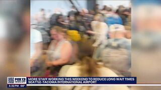 Sea-Tac Airport adds extra staff for weekend travel after lengthy TSA wait times | FOX 13 Seattle