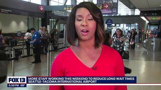 Sea-Tac Airport adds extra staff for weekend travel after lengthy TSA wait times | FOX 13 Seattle