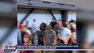 Sea-Tac Airport adds extra staff for weekend travel after lengthy TSA wait times | FOX 13 Seattle