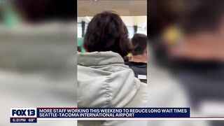 Sea-Tac Airport adds extra staff for weekend travel after lengthy TSA wait times | FOX 13 Seattle