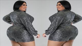 Glamorous ???????? models lifestyle curvy woman???? in Gracie babe Romper. plus size women beauty fashion.