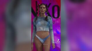 When Victoria Vesce models in a bikini fashion show #shorts #bikinibody