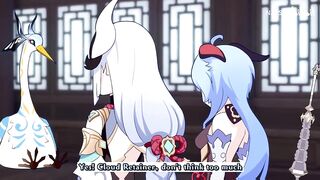 When Cloud Retainer first meets her two grandchildren (Genshin Anime)