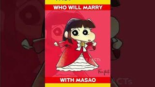 who will marry with masao in shinchan anime series | #shorts #freefacts #shinchan