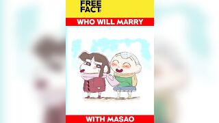 who will marry with masao in shinchan anime series | #shorts #freefacts #shinchan