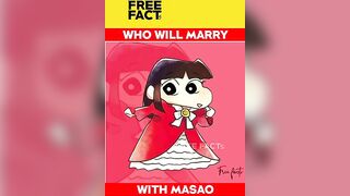 who will marry with masao in shinchan anime series | #shorts #freefacts #shinchan