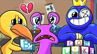 Pink & Yellow Are So Sad With Blue - Rainbow Friends Animation