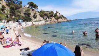 Spain Beach Walk - Beautiful Beach, Costa Brava - September 2022