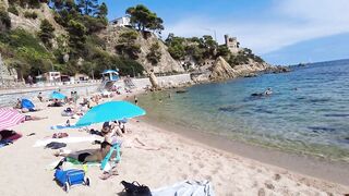 Spain Beach Walk - Beautiful Beach, Costa Brava - September 2022