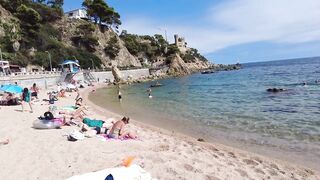 Spain Beach Walk - Beautiful Beach, Costa Brava - September 2022