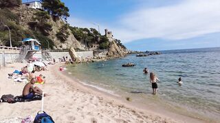 Spain Beach Walk - Beautiful Beach, Costa Brava - September 2022