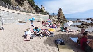 Spain Beach Walk - Beautiful Beach, Costa Brava - September 2022