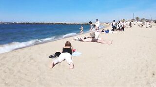 Barcelona Beach Walk Spain 2022 - This is the right place to relax