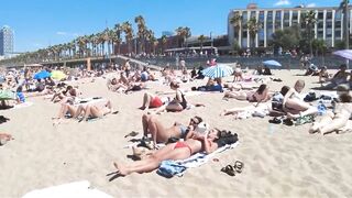 Barcelona Beach Walk Spain 2022 - This is the right place to relax