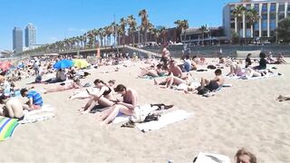 Barcelona Beach Walk Spain 2022 - This is the right place to relax