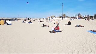 Barcelona Beach Walk Spain 2022 - This is the right place to relax