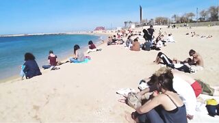 Barcelona Beach Walk Spain 2022 - This is the right place to relax