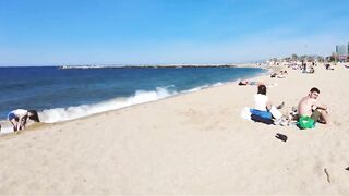 Barcelona Beach Walk Spain 2022 - This is the right place to relax