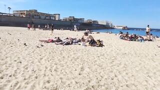 Barcelona Beach Walk Spain 2022 - This is the right place to relax