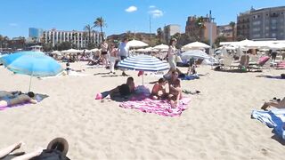 Barcelona Beach Walk Spain 2022 - This is the right place to relax