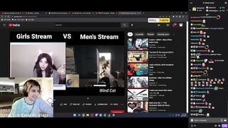 xQc reacts to "girl stream vs men stream"