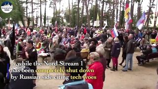 German protesters call for opening of Russia’s Nord Stream 2 gas pipeline amid skyrocketing bills