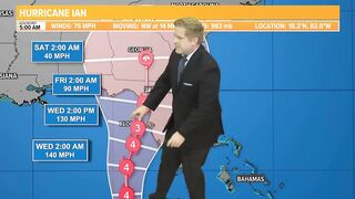 Spaghetti models show how Hurricane Ian will impact Florida | Monday, 5 a.m. update