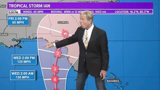 Models: Where will the worst weather be during Ian? | Sept. 25 at 6pm